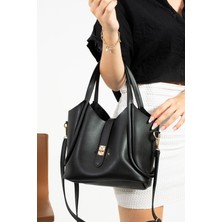 Lifonbag Kadın Yavrulu Uzun Çapraz Askılı Yavrulu Tote Çanta LF5025