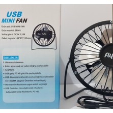 Flyina Metal USB Mini Fan Serinletici Masaüstü Fan
