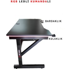 x My Table Led'li 115X65X76 Rgb'li Kumandalı Oyuncu Masası