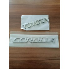 Çakır Grup Toyota Corolla Bagaj Yazısı 2'li Takım 2003 - 2017 Modeller Arası Uyumludur -(1. Sınıf Kalite) Ithal