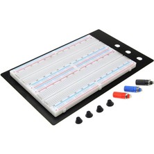 Wozlo Büyük Boy 1660 Pin 2 Li Breadboard – 1660 Delikli – Metal Alt Yüzey