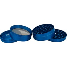 Efotech 63MM-MAVI Grınder 4 Kat Herbal Baharat Öğütücü Parçalayıcı Paslanmaz Çelik Mıknatıslı Gırgır