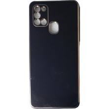 Plus Samsung A21S ile Uyumlu Platin Krom Volet Kılıf
