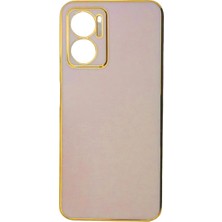 Plus Xiaomi Redmi Note 11E ile Uyumlu Platin Krom Volet Kılıf