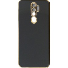 Plus Oppo A5 2020 / A9 2020 ile Uyumlu Platin Krom Volet Kılıf