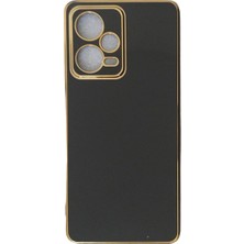 Plus Xiaomi Redmi Note 12 Pro 5g ile Uyumlu Platin Krom Volet Kılıf