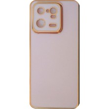 Plus Xiaomi Mi 13 Pro ile Uyumlu Platin Krom Volet Kılıf