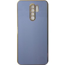 Plus Xiaomi Redmi 9 ile Uyumlu Platin Krom Volet Kılıf