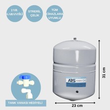 Arıtmacı Ars 12 Litre Su Arıtma Cihazı Tankı(Gri)