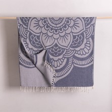 Meyn Collection 100 x 180 cm Pamuk - Bambu Büyük Çiçek Desenli Bez Peştemal