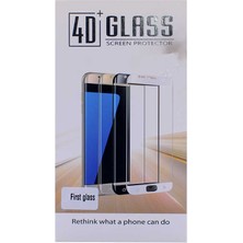 ZORE Samsung Galaxy S7 Edge Uyumlu Zore 4d First Glass Cam Ekran Koruyucu (Mavi)