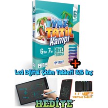 Yanıt Yayınları 6. Sınıf Yaz Tatil Seti 2023 - 6'dan 7'ye Hazırlık LCD Yazılıp Silinebilen Tablet