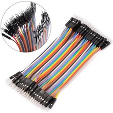 Wozlo 10CM Ayrılabilen Jumper Kablo 40 Pin Erkek - Erkek Dupont Kablo Breadboard Kablo