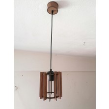 Ferisa Home Rustik Salon Mutfak Balkon Ahşap Avize