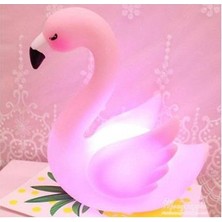 Lizpo Decor LED Işıklı Flamingo Masa Lambası Çocuk Bebek Dekorasyon
