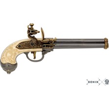 Denix Koleksiyon Grubu-Flıntlock Pıstol Wıth 3 Barrels, Italy 1680-JDNX1016-L-ORIJINALDEN Ilham Alan Tasarım