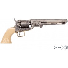 Denix Koleksiyon Grubu-Amerıcan Cıvıl War Navy Revolver, Usa 1851-JDNX1040-B-ORIJINALDEN Ilham Alan Tasarım