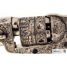 Denix Koleksiyon Grubu-Amerıcan Cıvıl War Navy Revolver, Usa 1851-JDNX1040-B-ORIJINALDEN Ilham Alan Tasarım