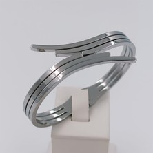 Hena Çelik Silver Kuğu Model Kelepçe