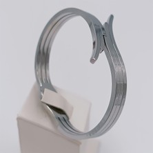 Hena Çelik Silver Kuğu Model Kelepçe