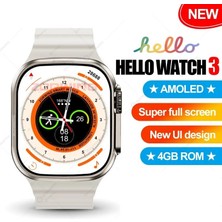 Hello Watch 3+ PLUS   (Amoled Ekran+ 4gb Hafıza+2d Görsel Işlemci) YENİ MODEL 2023