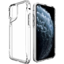 Prolysus Apple iPhone 11 Pro Max Kılıf Kamera Çıkıntılı Koruyucu Kalın Kristal Şeffaf Kılıf