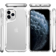 Prolysus Apple iPhone 11 Pro Max Kılıf Kamera Çıkıntılı Koruyucu Kalın Kristal Şeffaf Kılıf