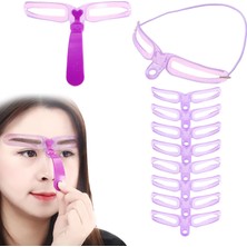 Mirror Kaş Pamukçuk Makyaj Araçları Şık Şekillendirici Kızlar Için Kaş Şablonları (Yurt Dışından)
