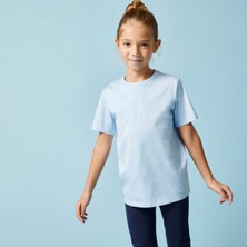 Decathlon Domyos Çocuk Bebek Mavisi Spor Tişörtü 500