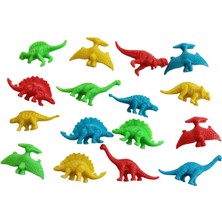 20 Aset 4 Farklı Renk Dinazor Seti Plastik Dinozor Oyuncak