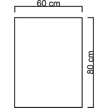 Buğusan 60X80 cm Buğu Çözücülü Dokunmatik Işıklı Kumlamalı Banyo Aynası