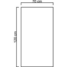 Buğusan 70X120 cm Bluetoothlu Buğu Çözücülü Dokunmatik Işıklı Kumlamalı Banyo Aynası