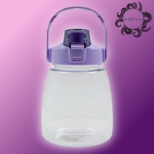 Bottle Boss Taşıma Askılı Pipetli Şeffaf Matara 1200 ml