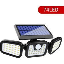 Mbw 74 LED Güneş 3 Kafaları Dönebilen Bölünmüş Lamba Hareket 74 LED () (Yurt Dışından)