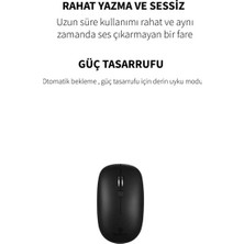 Micropack Windows Macos Uyumlu 1600 Cpı Hız Wireless Sessiz Güç Tasarruflu Kablosuz Türkçe Q Klavye Mouse Set KM-236W (Yurt Dışından)