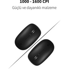 Micropack Windows Macos Uyumlu 1600 Cpı Hız Wireless Sessiz Güç Tasarruflu Kablosuz Türkçe Q Klavye Mouse Set KM-236W (Yurt Dışından)