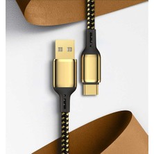 Wiwu Golden Series GD-101 Type-C USB Kablo 2.4A 20W Hızlı Şarj Kablosu 18K Altın Kaplama 2 Metre (Yurt Dışından)