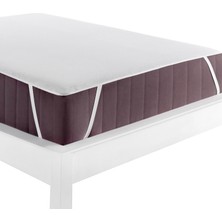 Herakleia Home Herakleıa Home micro 4 Köşe Lastikli Sıvı Geçirmez Beyaz Yatak Koruyucu Alez 