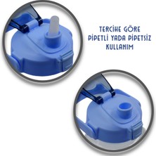 Bottle Boss Taşıma Askılı Pipetli Şeffaf Matara 1200 ml