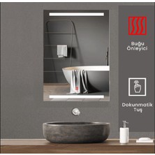 Buğusan 60X80 cm Buğu Çözücülü Kumlamalı Banyo Aynası