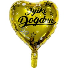 Gogopak Kalp Şeklinde Iyiki Doğdun Gold Renk Folyo Balon 18 Inç