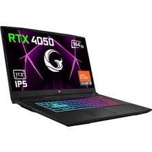 Game Garaj Slayer R5XL-4050 C1 R5-7535HS 16GB 500GB SSD RTX4050 17.3" Fhd IPS 144Hz Dos, Çanta Hediyeli