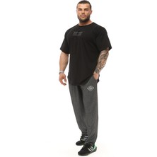 BGSM Loose Fit Armalı Eşofman Altı Bodybuilding Pantolon Bgsm PNT1373