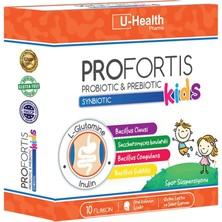 U-Health Profortis Probiotic & Prebiotic Kids Synbiotic 10 Flakon Takviye Edici Gıda