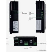 Tunçmatik 5kw Pwm Akıllı Invertör 50A Solar Şarj 5000W 48V Off-Grid On Grid Inverter