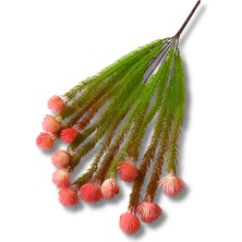 Cihan Çiçekçilik Yapay Çiçek 50 cm 5 Dal Püsküllü Sarkıt Kırmızı