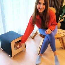 Tufetto Neko Ahşap Kedi Evi