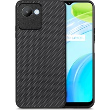 Zsunsky Shop Realme C30 Için Karbon Fiber Dokulu Telefon Kılıfı (Yurt Dışından)