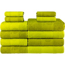 BANYO HAVLU SETI 12 Adet - 4 adet 30x50 cm , 4 adet 50 x 100 cm, 4 adet 70 x 140 cm - 00001CM1 : 50 x 100 cm, renk_variant_property : Renkli
