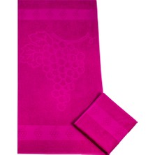 Textile Colors Üzüm Desenli Havlu 70 x 140 cm